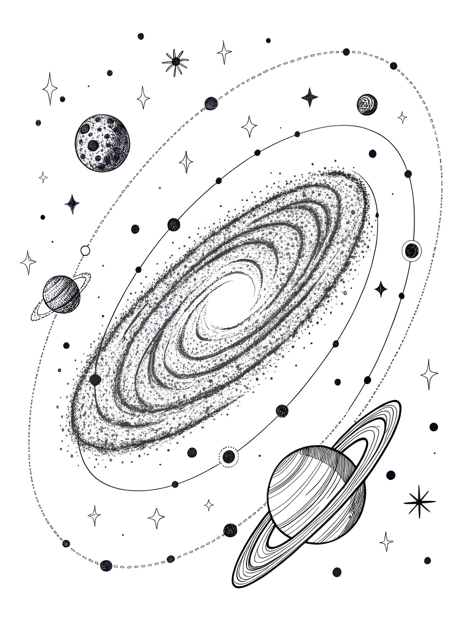 Free printable astronaut coloring page